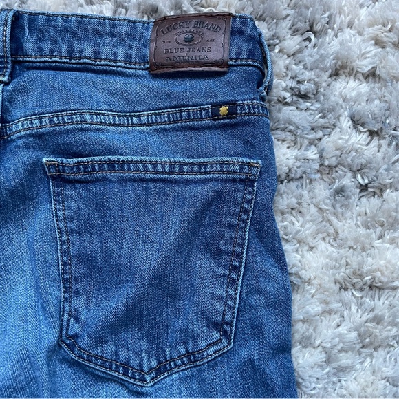 Medium Wash Lucky Brand High Rose Tomboy Jeans - Picture 7 of 9
